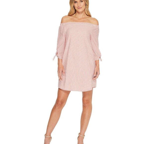 BOBEAU OFF THE SHOULDER DRESS - Picture 1 of 9